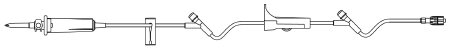 B. Braun Primary IV Administration Set BBraun™ Gravity 2 Ports 15 Drops / mL Drip Rate Without Filter 106 Inch Tubing - Each - V1423-EA