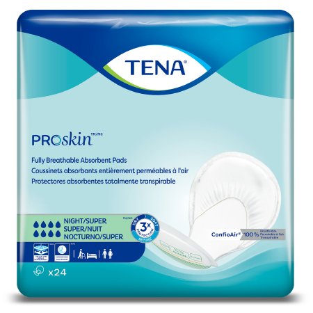 Essity HMS North America Inc Incontinence Liner TENA ProSkin™ Night Super 27 Inch Length Heavy Absorbency Dry-Fast Core™ One Size Fits Most - Pack of 1 - 62718-PK