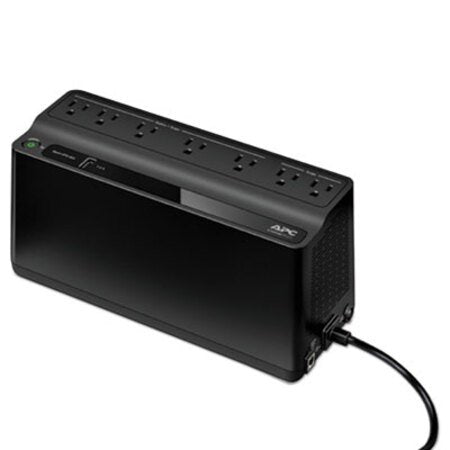 APC® Back-UPS 600 VA Battery Backup System, 7 Outlets, 120 VA, 490 J - Each - APW-BE600M1-EA