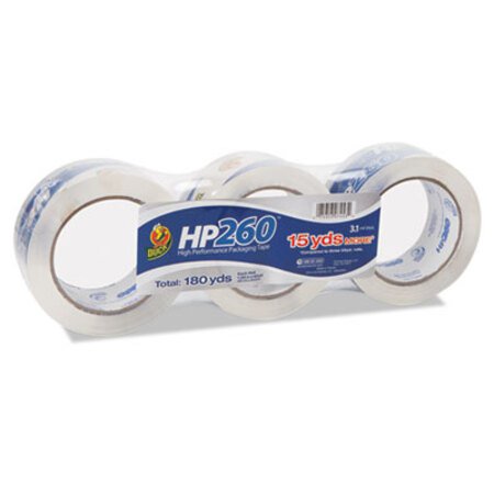 Duck® HP260 Packaging Tape, 3" Core, 1.88" x 60 yds, Clear, 3/Pack - Pack of 1 - DUC-HP260C03-PK