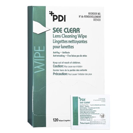 Professional Disposables See Clear® Lens Cleaning Wipe - Box of 120 - D25431-BX