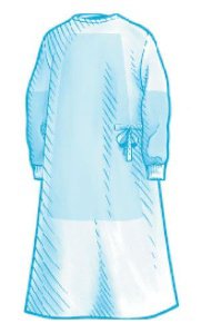 Cardinal Fabric-Reinforced Surgical Gown with Towel Astound® 2X-Large Blue Sterile AAMI Level 3 Disposable - Case of 18 - 9571-CS