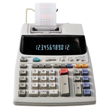 Sharp® EL-1801V Two-Color Printing Calculator, Black/Red Print, 2.1 Lines/Sec - Each - SHR-EL1801V-EA