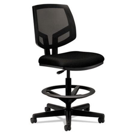 HON® Volt Series Mesh Back Adjustable Task Stool, Supports Up to 275 lb, 22.88" to 32.38" Seat Height, Black - Each - HON-5715GA10T-EA