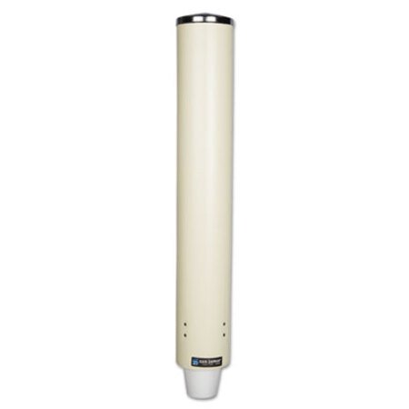 San Jamar® Foam Cup Dispenser with Removable Cap, For 4 oz to 10 oz Cups, Sand - Each - SJM-C4210PFSD-EA