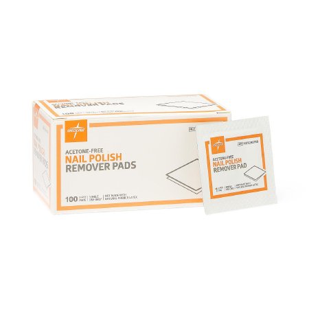 Medline Nail Polish Remover Pad - Box of 100 - MDS090780-BX