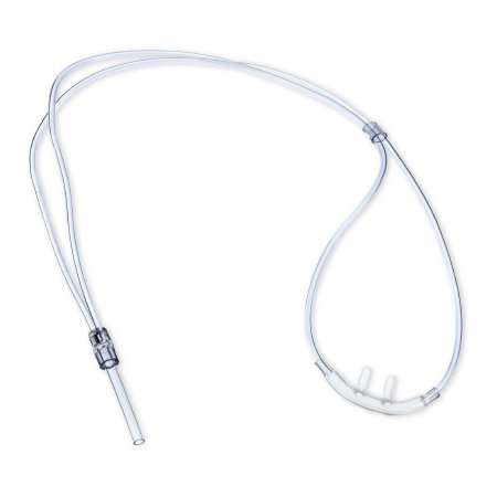 Medline Nasal Cannula Continuous Flow Softech® Adult Straight Prong / Flared Tip - Case of 50 - HUD1821-CS
