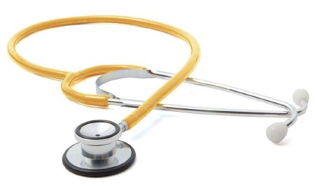 American Diagnostic Corp Classic Stethoscope Proscope™ 670 Yellow 1-Tube 21 Inch Tube Double Sided Chestpiece - Each - 670Y-EA