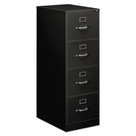 Alera® Economy Vertical File, 4 Legal-Size File Drawers, Black, 18" x 25" x 52" - Each - ALE-HVF1952BL-EA