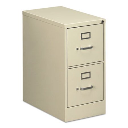 Alera® Two-Drawer Economy Vertical File, 2 Letter-Size File Drawers, Putty, 15" x 25" x 28.38" - Each - ALE-HVF1529PY-EA