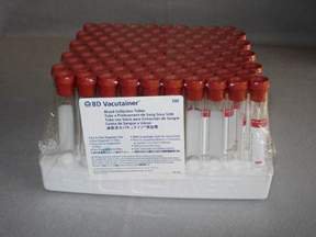 Fisher Scientific BD Vacutainer® Venous Blood Collection Tube Plain 10 mL Conventional Closure Glass Tube - Pack of 100 - 02685A-PK