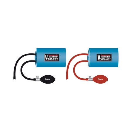 W.A. Baum Reusable Blood Pressure Cuff and Bulb Calibrated® V-Lok® 18 to 26 cm Arm Polyester Fabric Cuff Small Adult Cuff - Each - 1821-EA