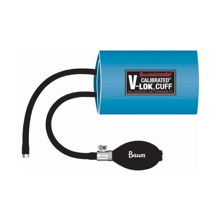 W.A. Baum Reusable Blood Pressure Cuff and Bulb Calibrated® V-Lok® 46 to 66 cm Leg Polyester Fabric Cuff Thigh Cuff - Each - 1824-EA