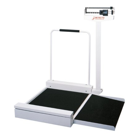 Detecto Scale Wheelchair Scale Detecto® Balance Beam Display 400 lbs. Capacity Black / White Analog - Each - 495-EA
