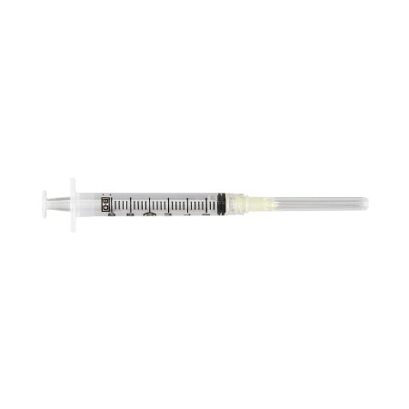 BD Standard Hypodermic Syringe with Needle PrecisionGlide™ 3 mL 1-1/2 Inch 20 Gauge NonSafety Regular Wall - Box of 100 - 309579-BX