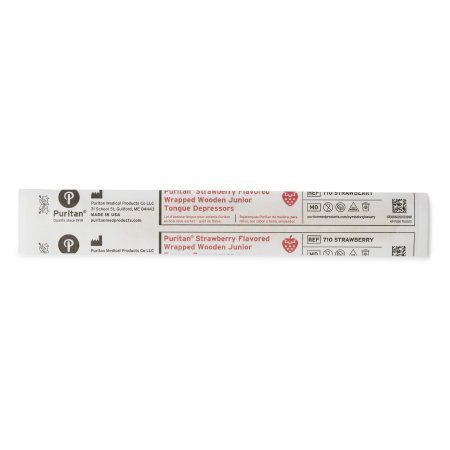 Puritan Medical Products Tongue Depressor Puritan® 5-1/2 Inch Length Wood - Box of 50 - 710 STRAWBERRY-BX