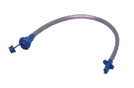 Cardinal Tandem Connector Tubing Flex Advantage® 20 Inch Length 8 mm I.D. One-Way Valve Connector Gray - Case of 30 - 65652-620-CS