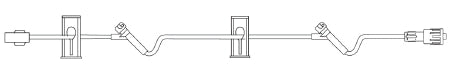 B. Braun IV Extension Set Needle-Free Port Large Bore 35 Inch Tubing - Case of 50 - NF1370-CS