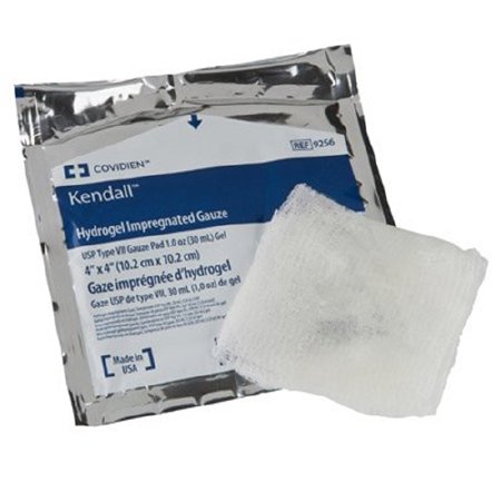 Cardinal Hydrogel Wound Dressing Kendall™ Impregnated 4 X 4 Inch Square Sterile - Box of 25 - 9256-BX