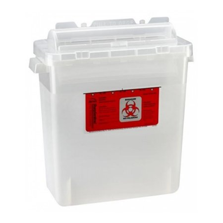 Bemis Healthcare Sharps Container Bemis™ Sentinel Translucent Base 10 H X 5-1/4 W X 11 D Inch Horizontal Entry 1.25 Gallon - Each - 175 020-EA