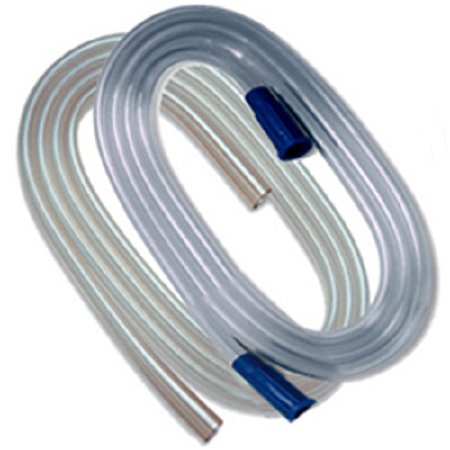 Cardinal Suction Connector Tubing Argyle® 12 Foot Length 0.188 Inch I.D. Sterile Female / Male Connector Clear NonConductive PVC - Case of 20 - 42350-CS
