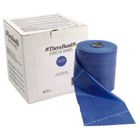 Fabrication Enterprises Exercise Resistance Band TheraBand® Blue 5 Inch X 50 Yard Heavy Resistance - Each - 10-1009-EA