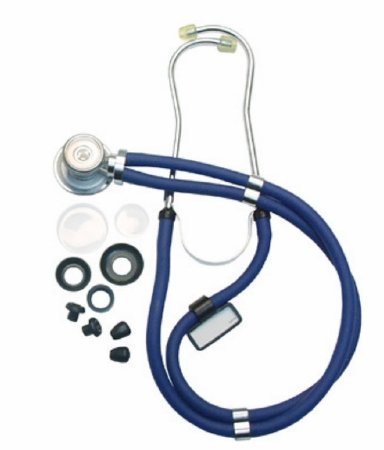 Graham-Field Sprague Stethoscope Adscope® Blue 2-Tube 22 Inch Tube Double Sided Chestpiece - Each - 602BL-EA