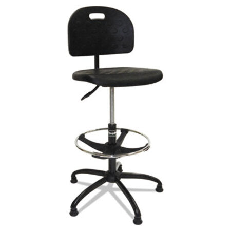 ShopSol™ Workbench Shop Chair, Supports Up to 250 lb, 22" to 32" Seat Height, Black - Each - SSX-1010275-EA