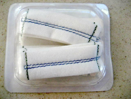 V. Mueller Surgical Neuro Sponge X-Ray Detectable Cotton 1/2 X 1/2 Inch 10 Count Pack Sterile - Case of 20 - 23275-510-CS