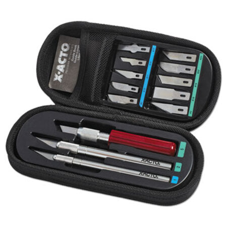 X-ACTO® Knife Set, 3 Knives, 10 Blades, Carrying Case - Each - EPI-X5285-EA