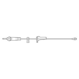 Baxter IV Pump Set Baxter™ Pump Without Ports 10 Drops / mL Drip Rate Without Filter 69 Inch Tubing - Case of 48 - 1C8160-CS