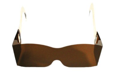 Bernell/Vision Training Products Post Mydriatic Glasses Fit Over Uncoated Amber Tint Plastic Lens Amber Frame Over Ear One Size Fits Most - Box of 25 - NOPMS-BX