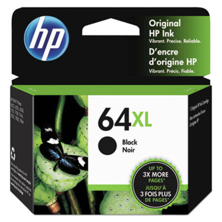 HP HP 64XL, (N9J92AN) High-Yield Black Original Ink Cartridge - Each - HEW-N9J92AN-EA
