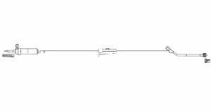 Codan US Corp Primary IV Administration Set GrabBag™ Gravity 1 Port 20 Drops / mL Drip Rate 15 Micron Filter 72 Inch Tubing Solution - Case of 50 - A410-CS