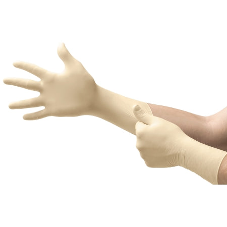 Microflex Medical Exam Glove Ultra One® Large NonSterile Latex Extended Cuff Length Textured Fingertips White Not Rated - Case of 500 - UL-315-L-CS