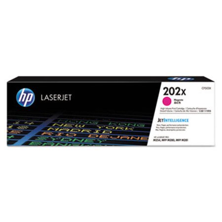 HP HP 202X, (CF503X) High-Yield Magenta Original LaserJet Toner Cartridge - Box of 1 - HEW-CF503X-BX