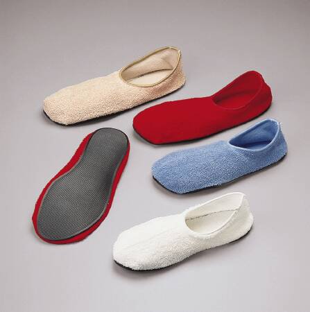 Tidi Products Slippers Large Tan Below the Ankle - Pair - 6240L-PR