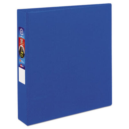 Avery® Heavy-Duty Non-View Binder with DuraHinge and One Touch EZD Rings, 3 Rings, 1.5" Capacity, 11 x 8.5, Blue - Each - AVE-79885-EA