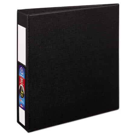 Avery® Heavy-Duty Non-View Binder with DuraHinge and One Touch EZD Rings, 3 Rings, 2" Capacity, 11 x 8.5, Black - Each - AVE-79992-EA