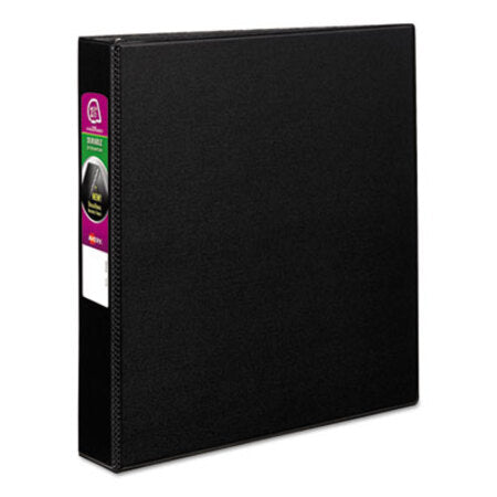 Avery® Durable Non-View Binder with DuraHinge and Slant Rings, 3 Rings, 1.5" Capacity, 11 x 8.5, Black - Each - AVE-27350-EA