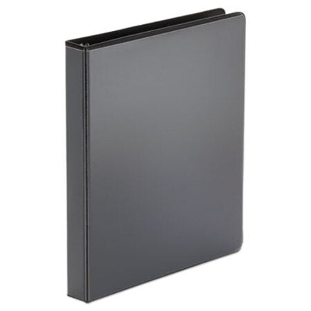 Universal® Economy Round Ring View Binder, 3 Rings, 1" Capacity, 11 x 8.5, Black - Each - UNV-20961-EA