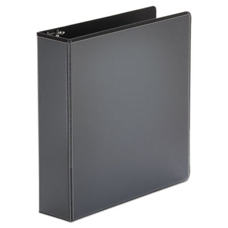 Universal® Economy Round Ring View Binder, 3 Rings, 2" Capacity, 11 x 8.5, Black - Each - UNV-20981-EA