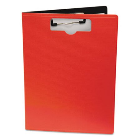 Mobile OPS® Portfolio Clipboard with Low-Profile Clip, Portrait Orientation, 0.5" Clip Capacity, Holds 8.5 x 11 Sheets, Red - Each - BAU-61632-EA