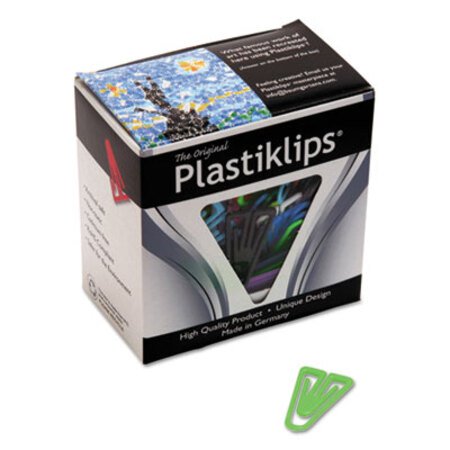Baumgartens® Plastiklips Paper Clips, Large, Smooth, Assorted Colors, 200/Box - Box of 1 - BAU-LP0600-BX