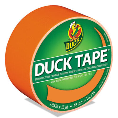 Duck® Colored Duct Tape, 3" Core, 1.88" x 15 yds, Neon Orange - Roll of 1 - DUC-1265019-RL