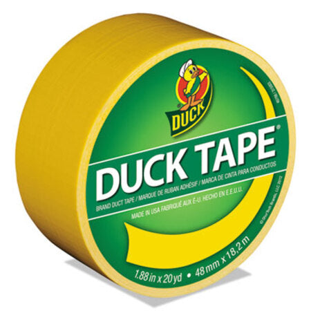 Duck® Colored Duct Tape, 3" Core, 1.88" x 20 yds, Yellow - Roll of 1 - DUC-1304966-RL
