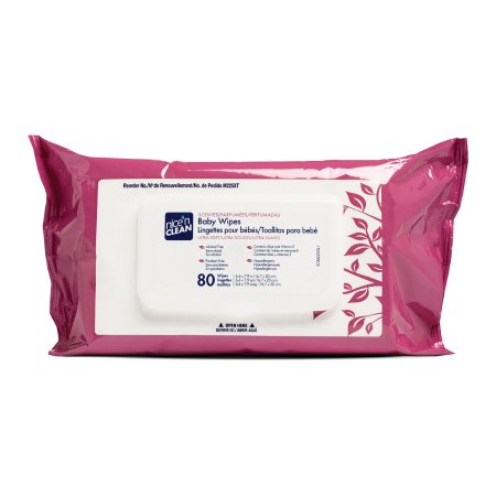 Professional Disposables Baby Wipe Nice'n Clean® Soft Pack Aloe / Vitamin E Scented 80 Count - Box of 80 - M225XT-BX