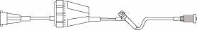 B. Braun IV Extension Set SafeLine* 18 Inch Tubing Without Filter - Case of 50 - NF5300-CS