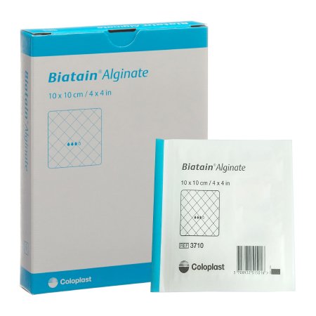 Coloplast Alginate Dressing Biatain® 4 X 4 Inch Square - Each - 3710-EA