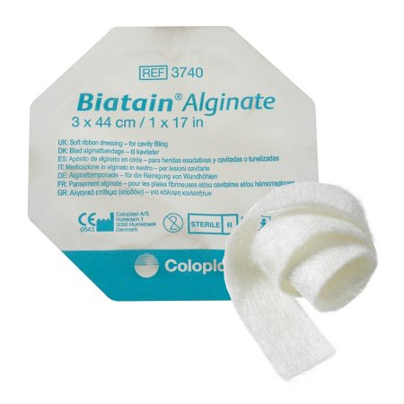 Coloplast Alginate Dressing Biatain® 17-1/2 Inch Length Rope - Box of 6 - 3740-BX